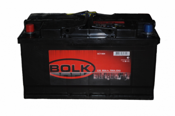 АКБ BOLK 90 ампер прямая полярность 720А