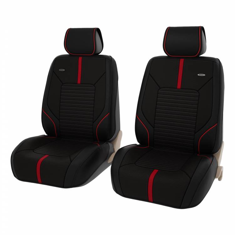 Накидки 2D "PREMIUM" PSV Cross 2 FRONT (Черно-Красный), компл. 240/257