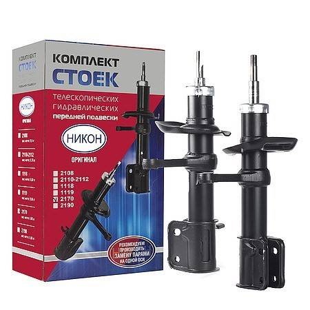 Стойка /2110/ передняя лев.+прав. масл. (НИКОН)