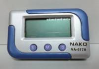 Часы автомоб. KK-617A серебристо-синие с будильником (No name)