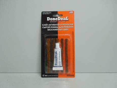 Клей для ремонта бескамерных шин и полоски сырой резины (DoneDeal) (10)