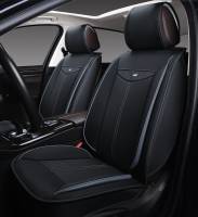 Накидки 3D "PREMIUM" PSV Flat 2 FRONT (Черно-Серый), компл. 905/912