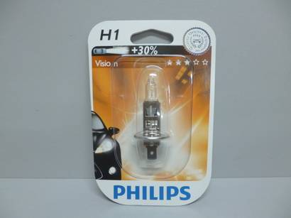 Лампа PHILIPS H1-12-55 +30% Vision (Premium) блистер (10)