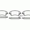 Колодки передние Toyota Corolla 1.4/1.6 WTi/2.0D4-D 02> диск 15 E110 120