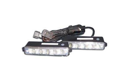 Фара ДНЕВНЫЕ ХОДОВЫЕ ОГНИ JH-04С  /HUPER-F/ LED 5-светодиодов  (5000К)