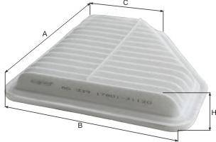 Фильтр воздушный Toyota Camry V30 3,5VVTI  RAV4 05-12  (Goodwill)