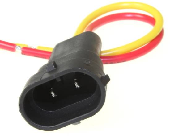 Патрон под лампу H8/H11 (с проводами) пластик (Nord Yada)