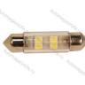 Лампа светодиод 12V S8.5 T11x36 4SMD 3.5x2.8mm белая