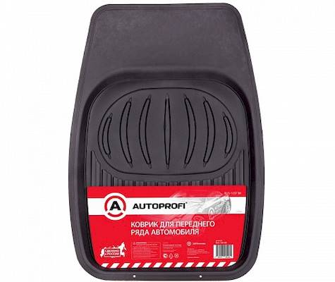 Коврик салона универсал. ПВХ переднего ряда 70х50см серый (Autoprofi) 