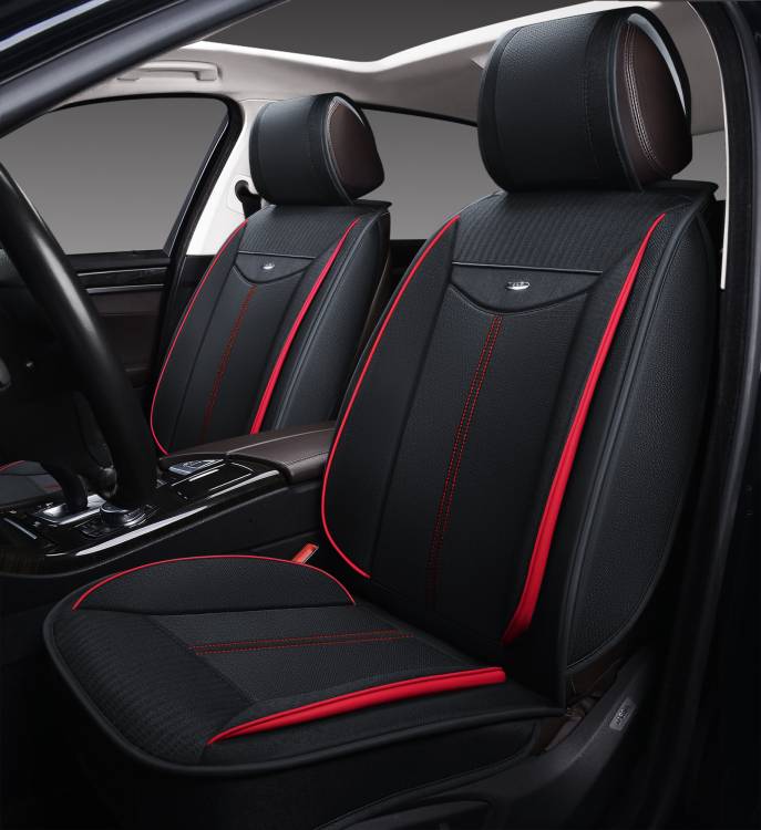 Накидки 3D "PREMIUM" PSV Flat 2 FRONT (Черно-Красный), компл. 943/950