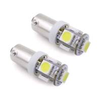 Лампа светодиодная 12V T8 5 диодов SMD белая (5050) (T4W) блистер 2шт
