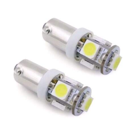 Лампа светодиодная 12V T8 5 диодов SMD белая (5050) (T4W) блистер 2шт Лампа светодиодная 12V T8 5 диодов SMD белая (5050) (T4W) блистер 2шт