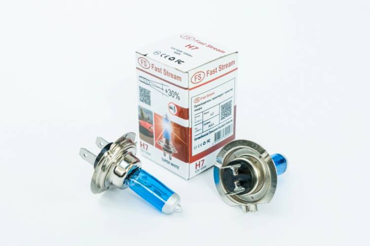 Лампа H7 12V 55W Px26d +30% SUPER WHITE