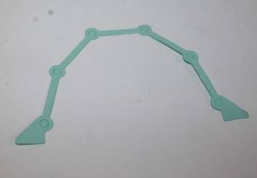 Прокладка сальникодержателя /Г-3302 дв. 406/ Евро-3 зелен. (TECHNO DRIVE)