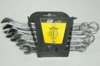 Набор ключей комбинированных 6 предметов (8,10,12,13,14,17мм) холдер CrV (БМ)