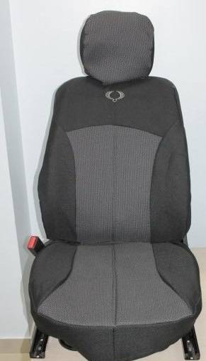 Чехлы на сиденье /SsangYong Action/ с 2010 г. Жаккард черный (разд. зад. спинка) (TREND NEW)