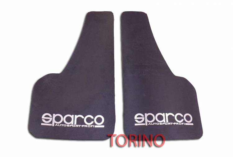 Брызговики автомобильные универсальные "SPARCO" малые (цвет черный) комп.4шт. 