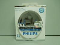Лампа PHILIPS H1-12-55 +60% White Vision 4300К (набор 2шт Н1 + 2шт W5W) (5)