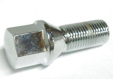 Болт колеса M14 х 1,5 хром, конус L=28мм S=17мм (No name)