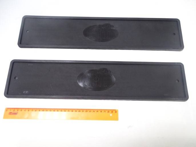 Рамка под номер силикон черная (2 шт)
