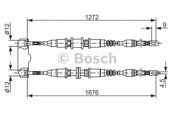 Трос тормозного механизма 1987477136 (Bosch)