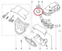 Крышка датчика дождя Renault Megane II