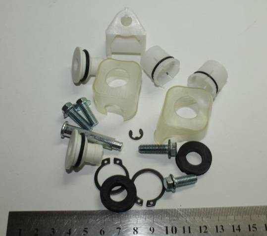 Рк механизма кулисы КПП Daewoo Nexia (втулки+тяга) (RYTSON)