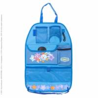 Органайзер-защита спинки сиденья от детских ног "Смешарики" сине-голубая (Autoprofi)