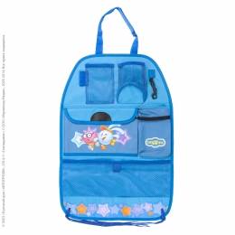 Органайзер-защита спинки сиденья от детских ног "Смешарики" сине-голубая (Autoprofi)