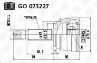 Шрус Kia Rio II наруж. 1.4/1.6 16кл. МТ (TRIALLI) Шрус Kia Rio II наруж. 1.4/1.6 16кл. МТ (TRIALLI)