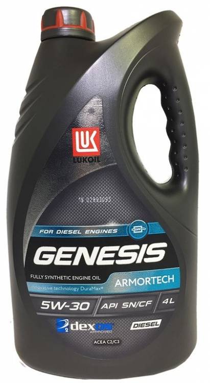 Масло моторное Лукойл GENESIS ARMORTECH DIESEL 5w-40 SN/CF C3 4л синтетика