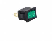 Клавиша ON-OFF 12V 15A 3 конт. зеленая с подсветкой (Nord Yada)