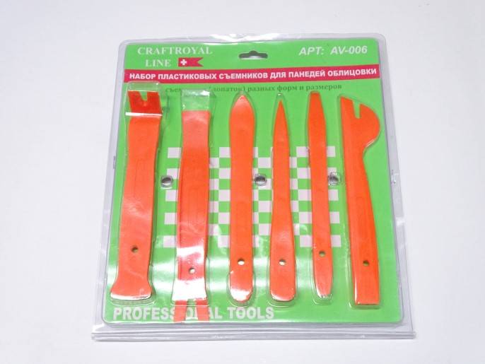 Набор приспособлений для демонтажа обшивки (6 предм.)