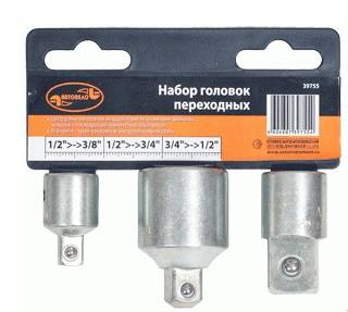 переход в наборе 1/2">-->3/8" 1/2">-->3/4" 3/4">-->1/2" (39755)