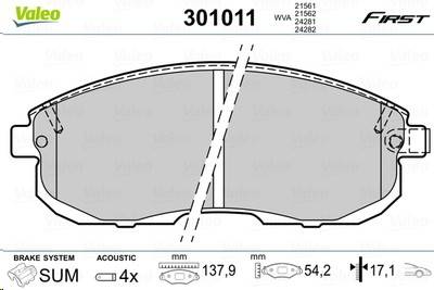 Колодка торм. Nissan Juke Teana Tiida Suzuki Sx4 перед.