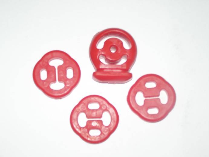 Крепление глушителя /1118/ 4шт полиуретан (красный) (Форвард)