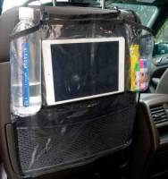 Органайзер-защита спинки сиденья от детских ног KM-02 с карманом для планшета (AVS)