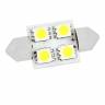 Лампа салонная 12V C10W T11 SV8.5 4 SMD 31мм