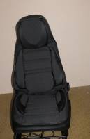 Чехлы на сиденье /2111, 2112, 2172/ Жаккард черный /дутый/ (разд. зад. спинка) (TREND NEW)