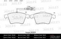 Колодка торм. Volkswagen Touareg перед. с датч.