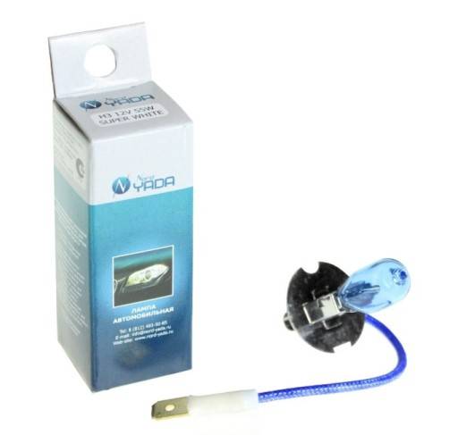 Лампа H3 12V 55W SUPER WHITE (Nord Yada)