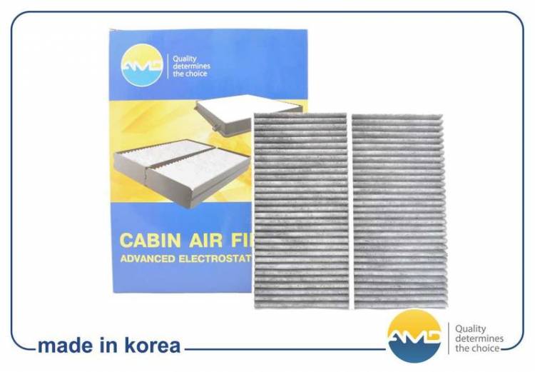 Фильтр салонный Sorento 06-- дизель 2,5, Sportage II 04-10 (к-т из 2 частей) (AMD)