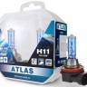 Лампа AVS H11-12-55 +50% 5000К Atlas набор из 2шт