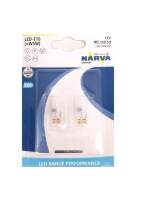 Лампа светодиодная 12V T10 бесцок. 1 диод LED белая, 90Lm, 6000K (W5W) блистер 2шт (NARVA)