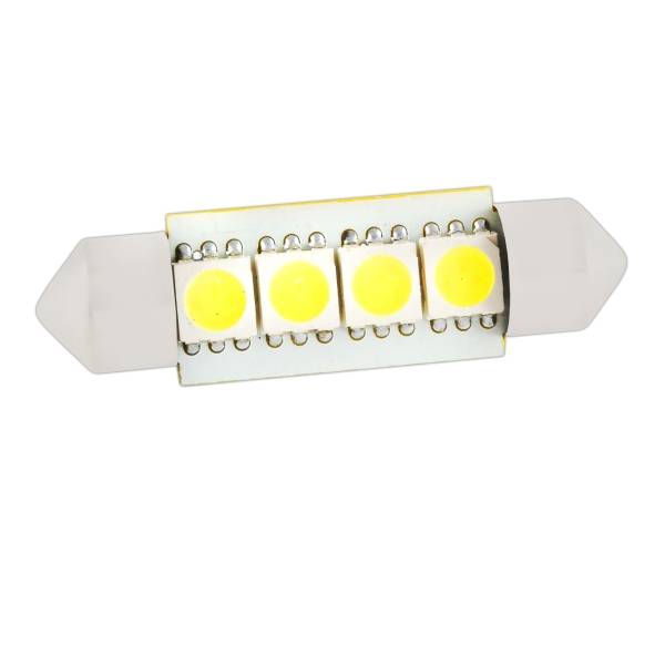 Лампа салонная 12V C10W T11 SV8.5 4 SMD 39мм