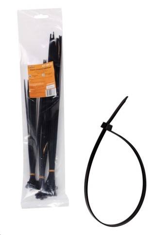 Хомут-стяжка набор 60 шт. черная (3,6*250мм-20шт/3,6*300мм-20шт/4,8*350мм-20шт) (Airline)