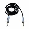 Аудиокабель AUX для подключения к автомагнитоле с разъемом 3,5 jack 1 м, нейлоновая оплетка, черный