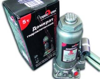 Домкрат гидрав. 5 т. выс. 195-380 мм (в коробке) (Сервис ключ)