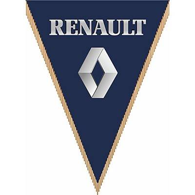 Вымпел треугольный RENAULT (260x200) синий