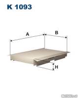 Фильтр салонный Peugeot 307 308 408 1007 K1093 (Filtron) Фильтр салонный Peugeot 307 308 408 1007 K1093 (Filtron)